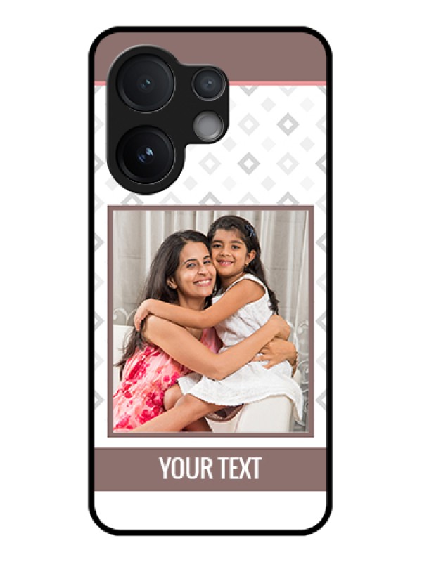 Custom Vivo T4 Pro 5G Custom Metal Phone Case - Simple Diamond Design