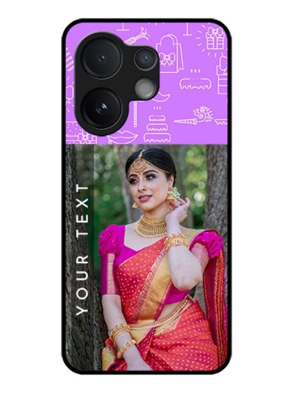 Custom Vivo T4 Pro 5G Custom Metal Phone Case - Birthday Icons Design