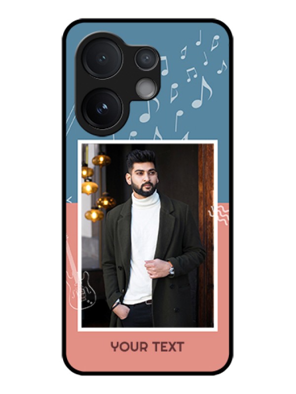 Custom Vivo T4 Pro 5G Custom Metal Phone Case - With Color Musical Note Design