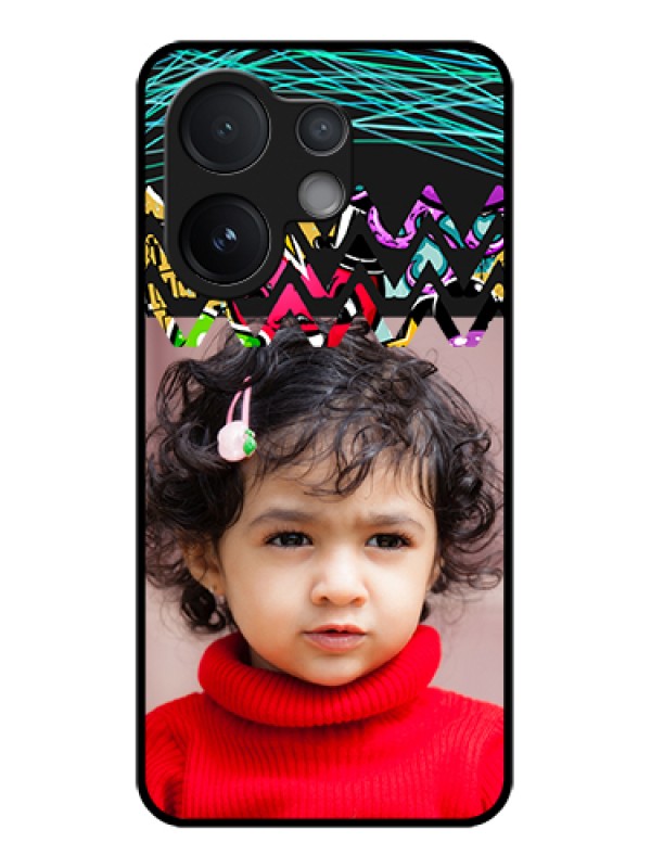 Custom Vivo T4 Pro 5G Custom Metal Phone Case - Neon Abstract Design