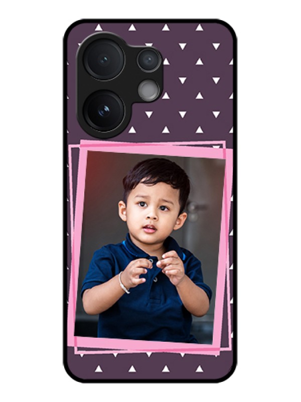 Custom Vivo T4 Pro 5G Custom Metal Phone Case - Triangle Pattern Dotted Design