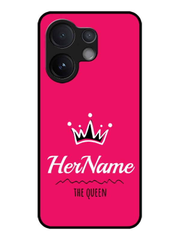 Custom Vivo T4 Pro 5G Custom Metal Phone Case - Queen With Name Design