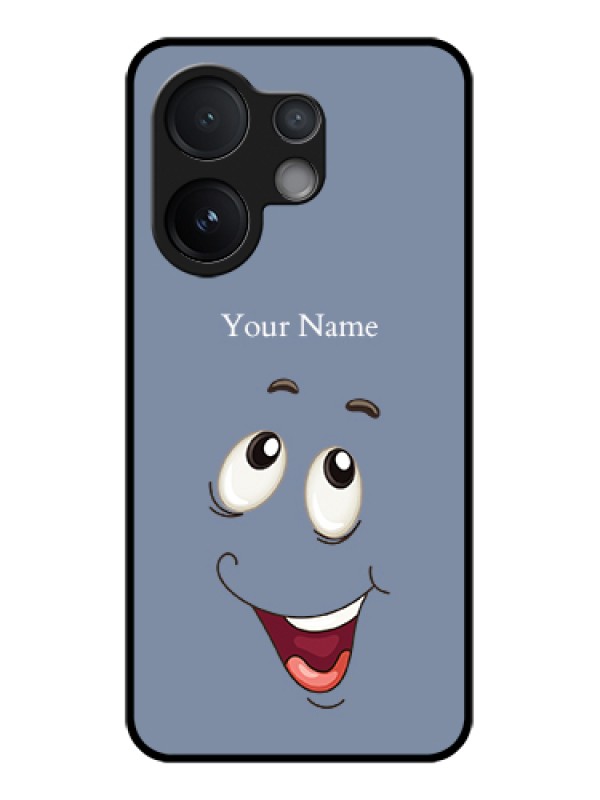 Custom Vivo T4 Pro 5G Custom Metal Phone Case - Laughing Cartoon Face Design