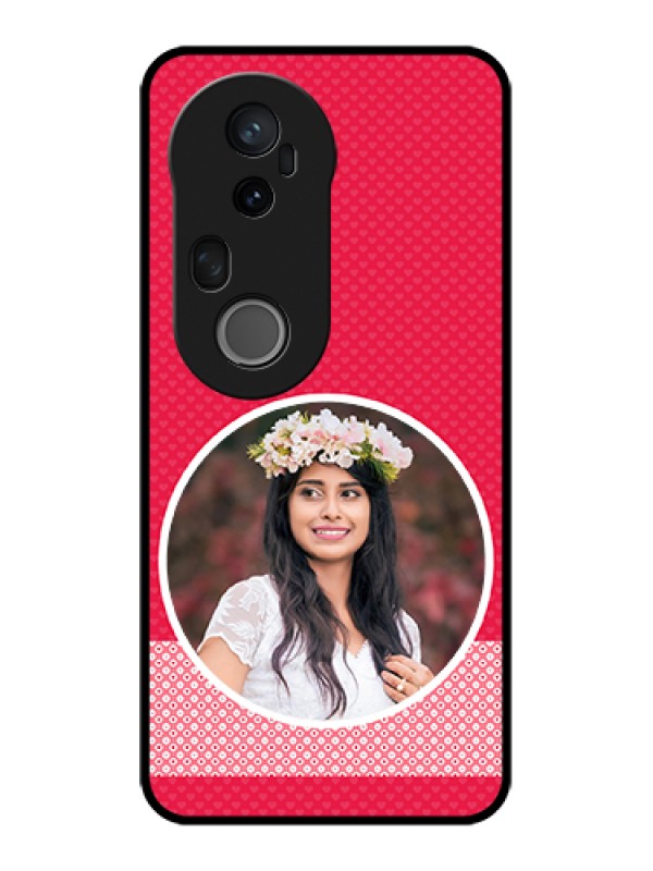 Custom Vivo T4 Ultra 5G Custom Metal Phone Case - Pink Color Pattern Design