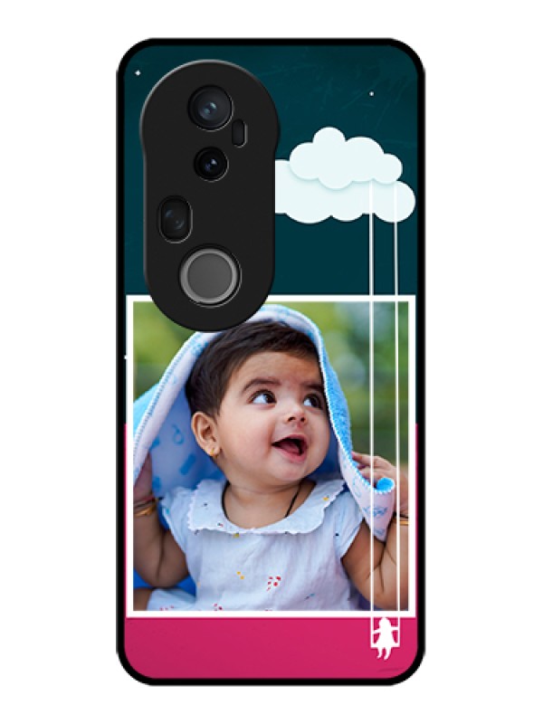 Custom Vivo T4 Ultra 5G Custom Metal Phone Case - Cute Girl With Cloud Design