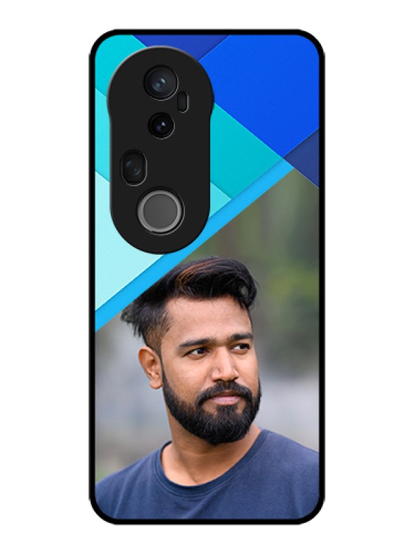 Custom Vivo T4 Ultra 5G Custom Metal Phone Case - Blue Pattern Design