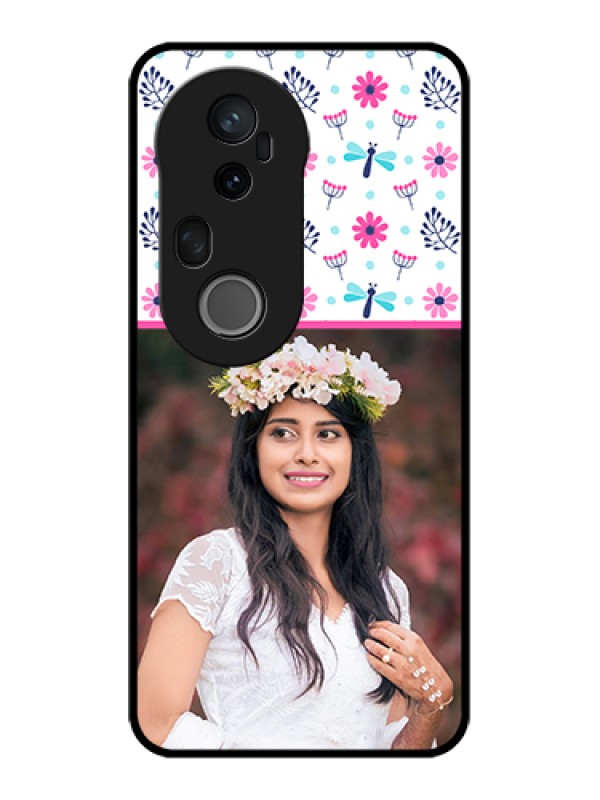 Custom Vivo T4 Ultra 5G Custom Metal Phone Case - Colorful Flower Design