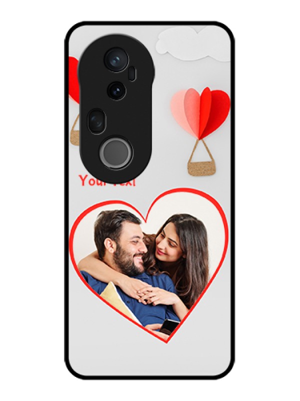 Custom Vivo T4 Ultra 5G Custom Metal Phone Case - Parachute Love Design