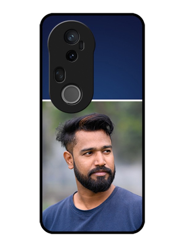 Custom Vivo T4 Ultra 5G Custom Metal Phone Case - Simple Royal Blue Design