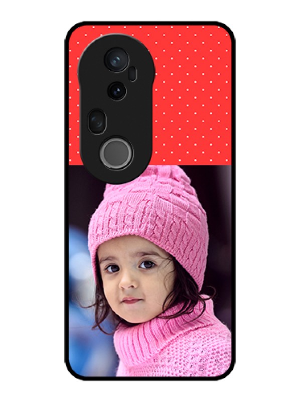 Custom Vivo T4 Ultra 5G Custom Metal Phone Case - Red Pattern Design