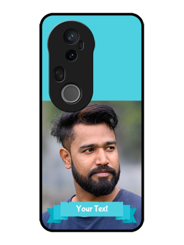 Custom Vivo T4 Ultra 5G Custom Metal Phone Case - Blue Color Design