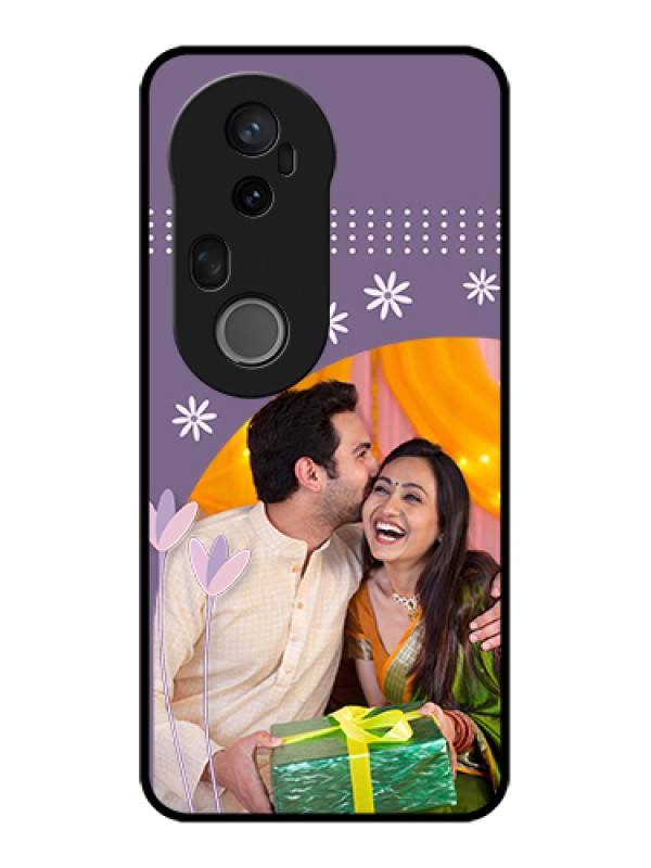 Custom Vivo T4 Ultra 5G Custom Metal Phone Case - Lavender Flowers Design