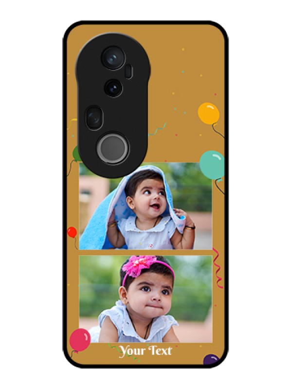 Custom Vivo T4 Ultra 5G Custom Metal Phone Case - Image Holder With Birthday Celebrations Design