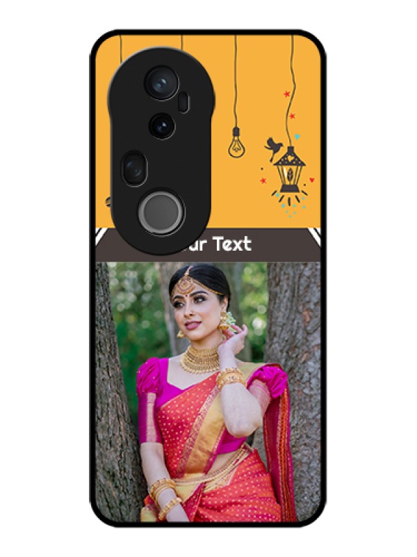 Custom Vivo T4 Ultra 5G Custom Metal Phone Case - With Family Picture And Icons