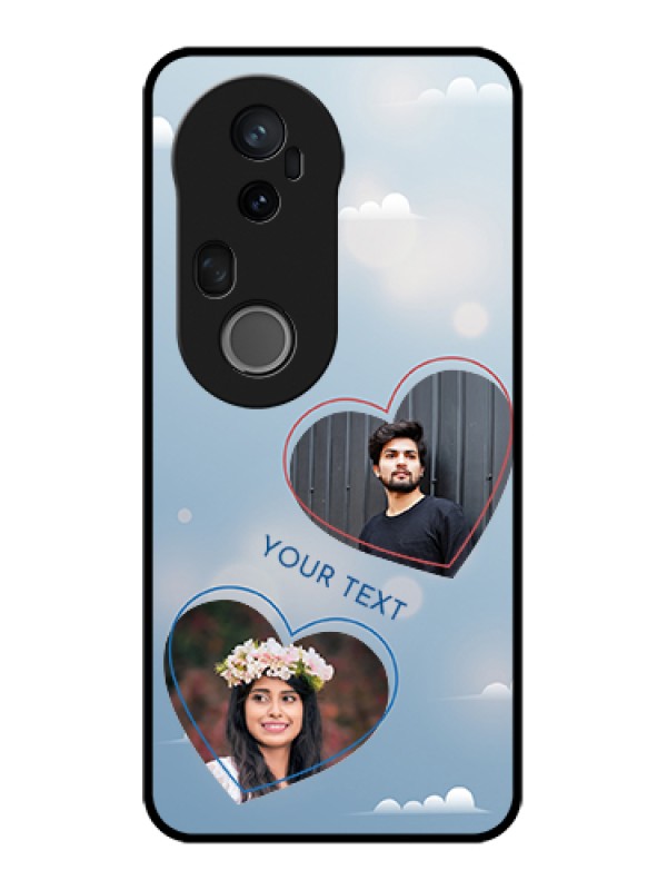 Custom Vivo T4 Ultra 5G Custom Metal Phone Case - Blue Color Couple Design