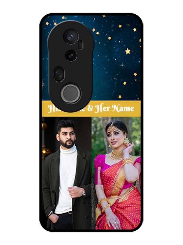 Custom Vivo T4 Ultra 5G Custom Metal Phone Case - Galaxy Stars Backdrop Design