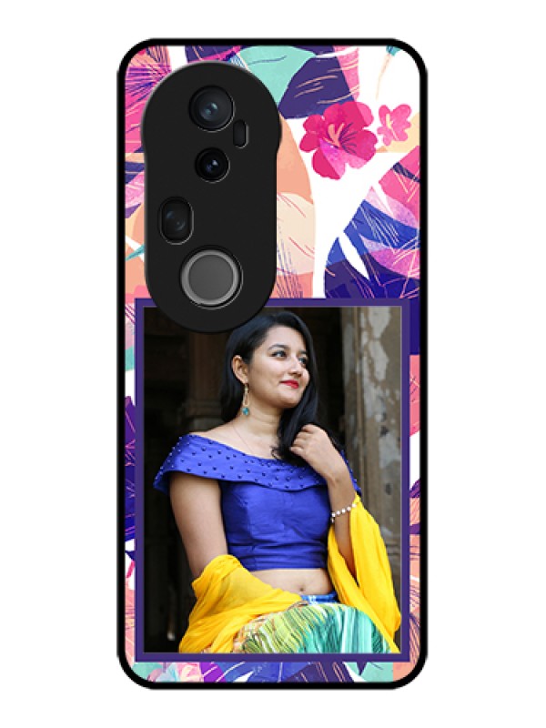 Custom Vivo T4 Ultra 5G Custom Metal Phone Case - Abstract Floral Design