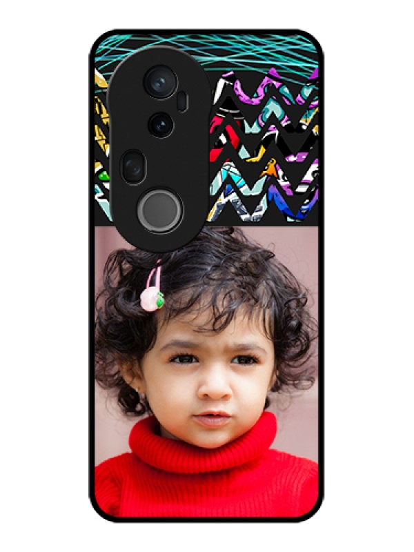 Custom Vivo T4 Ultra 5G Custom Metal Phone Case - Neon Abstract Design