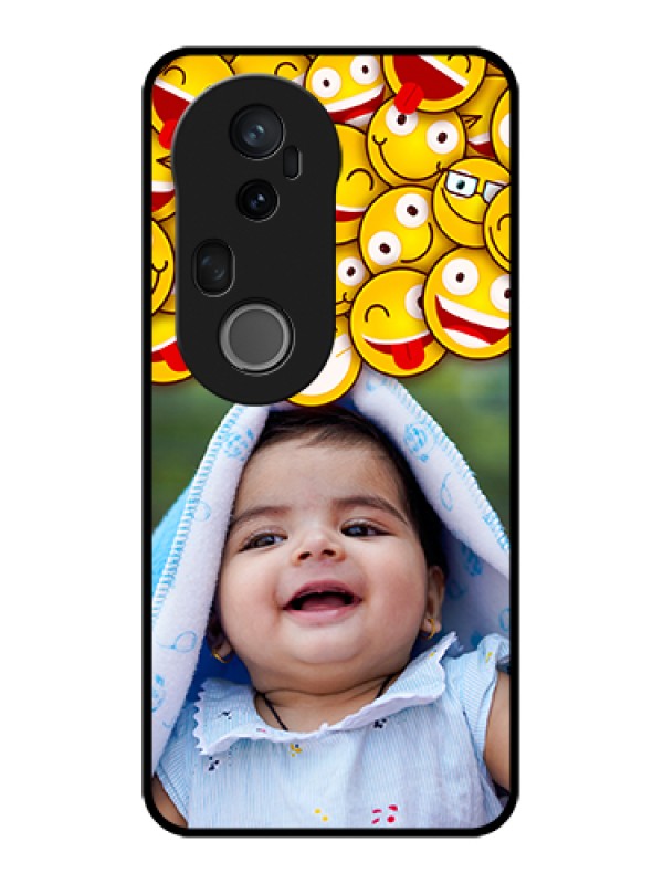 Custom Vivo T4 Ultra 5G Custom Metal Phone Case - With Smiley Emoji Design