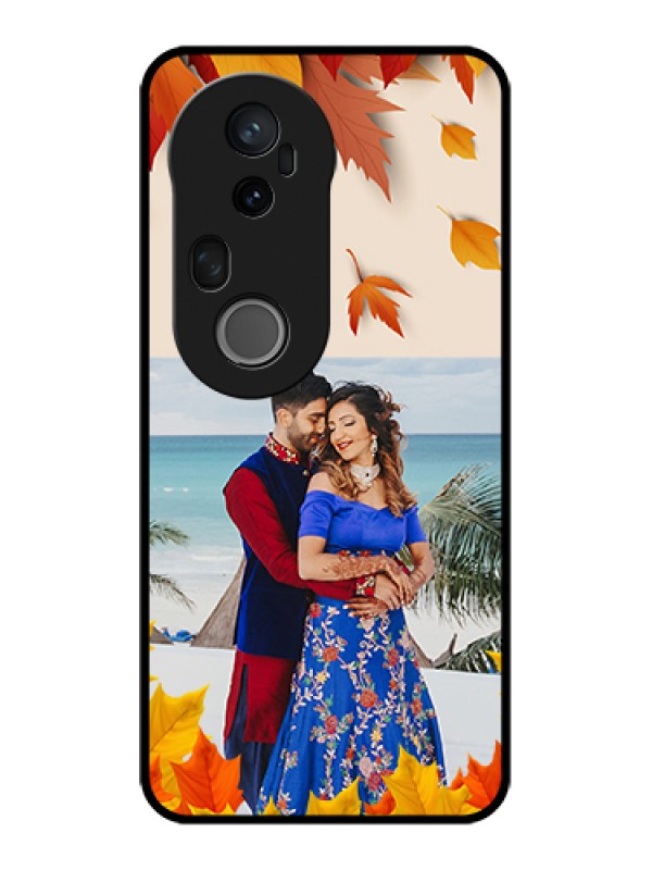 Custom Vivo T4 Ultra 5G Custom Metal Phone Case - Autumn Maple Leaves Design