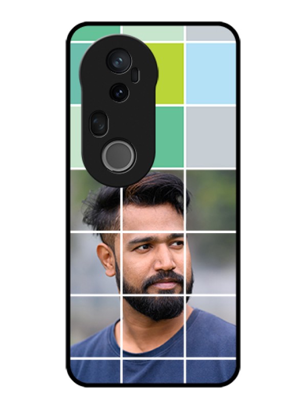 Custom Vivo T4 Ultra 5G Custom Metal Phone Case - With White Box Pattern