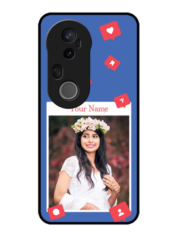 Custom Vivo T4 Ultra 5G Custom Metal Phone Case - Like Share And Comment Design