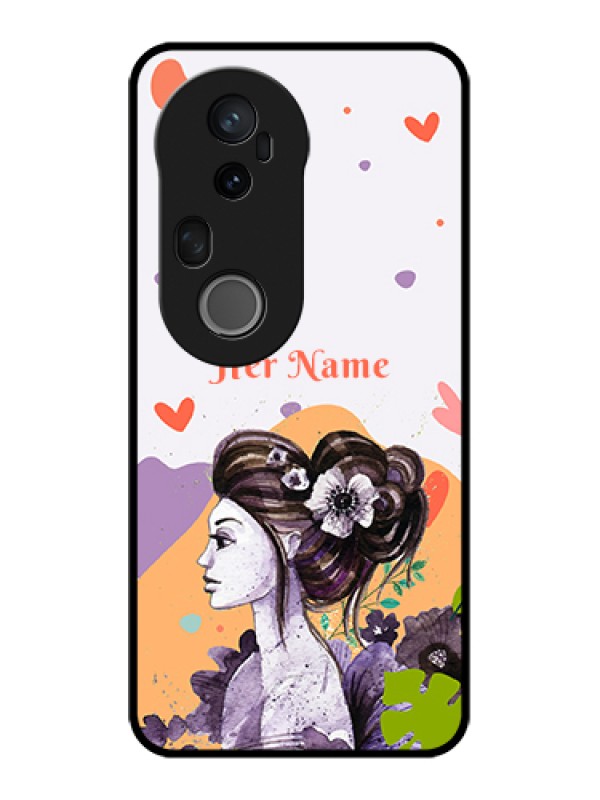 Custom Vivo T4 Ultra 5G Custom Metal Phone Case - Woman And Nature Design