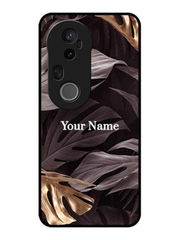 Custom Vivo T4 Ultra 5G Custom Metal Phone Case - Wild Leaves Digital Paint Design