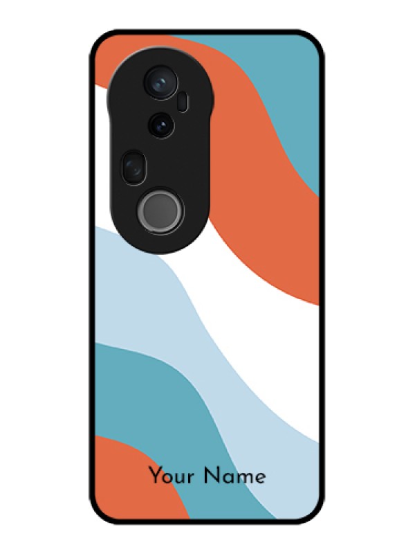 Custom Vivo T4 Ultra 5G Custom Metal Phone Case - Coloured Waves Design