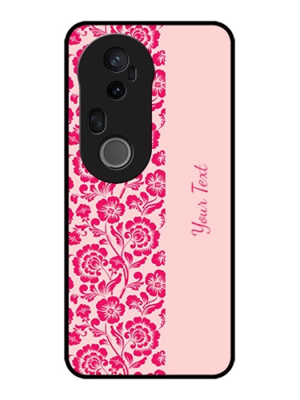 Custom Vivo T4 Ultra 5G Custom Metal Phone Case - Attractive Floral Pattern Design