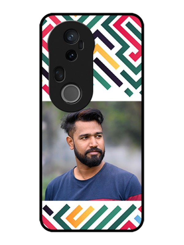 Custom Vivo T4 Ultra 5G Custom Metal Phone Case - Colorful Maze Pattern Design