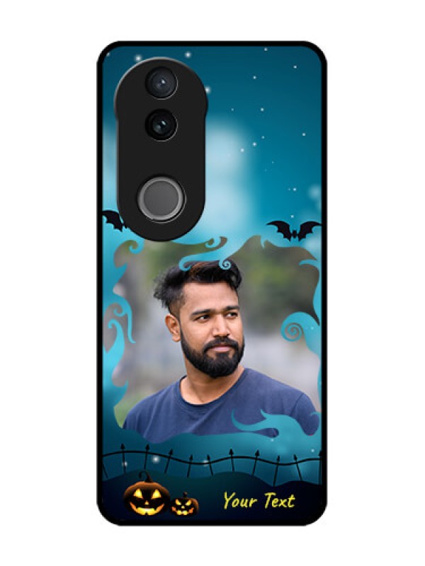 Custom Vivo T4R Custom Metal Phone Case - Halloween Frame Design