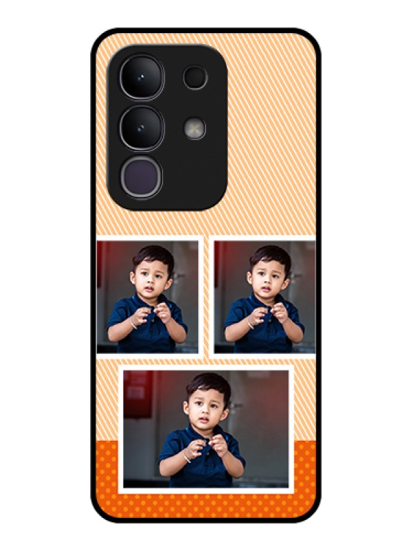 Custom Vivo T4x 5G Custom Metal Phone CaseWith White Box Pattern