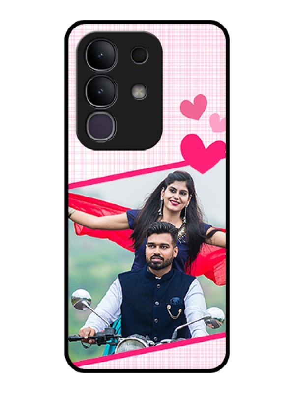 Custom Vivo T4x 5G Custom Metal Phone CaseStylish Hexagon Pattern Design