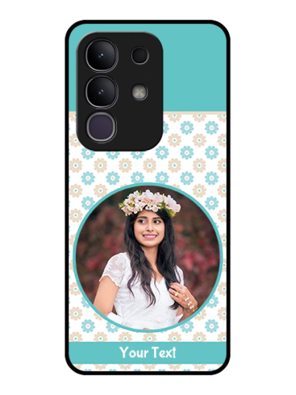 Custom Vivo T4x 5G Custom Metal Phone CaseWild Leaves Digital Paint Design