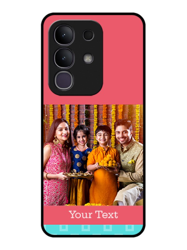 Custom Vivo T4x 5G Custom Metal Phone CaseTri Color Abstract Design