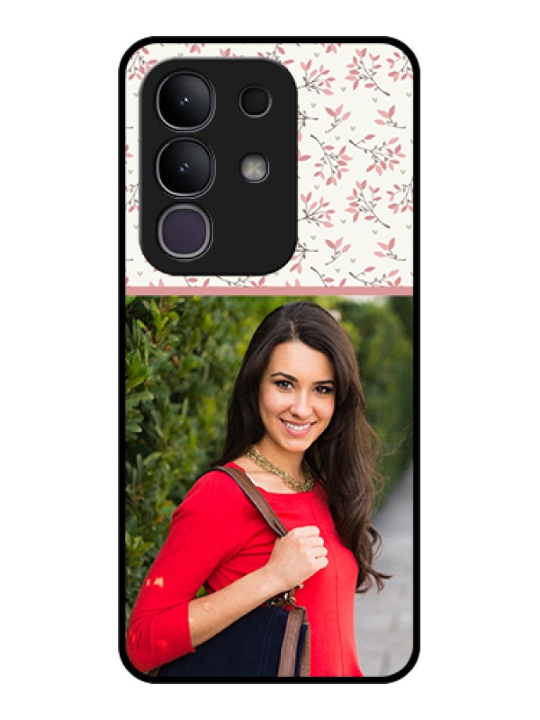 Custom Vivo T4x 5G Custom Metal Phone CaseSimple Dual Tone Stripe With Name Design