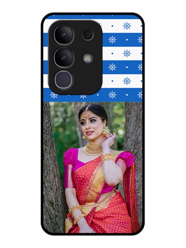 Custom Vivo T4x 5G Custom Metal Phone Case - Snow Pattern Design