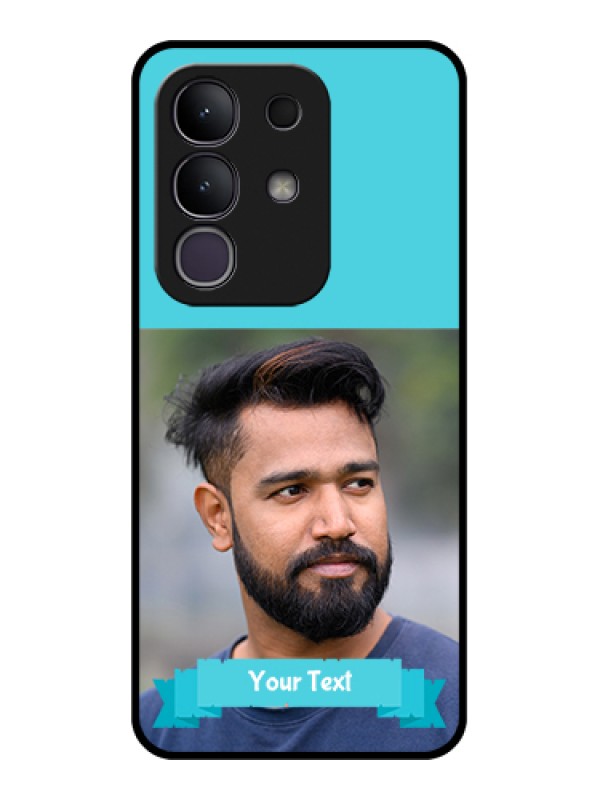 Custom Vivo T4x 5G Custom Metal Phone Case - Blue Color Design