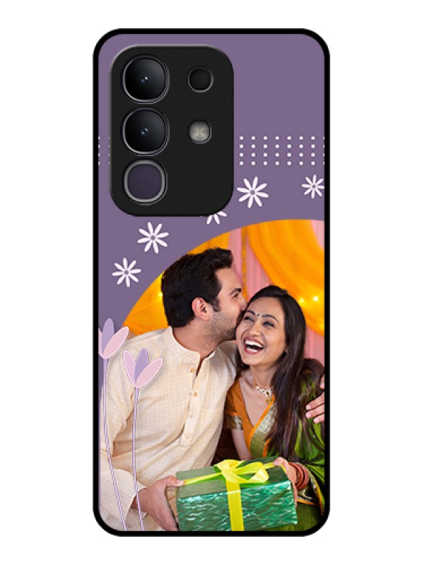 Custom Vivo T4x 5G Custom Metal Phone Case - Lavender Flowers Design