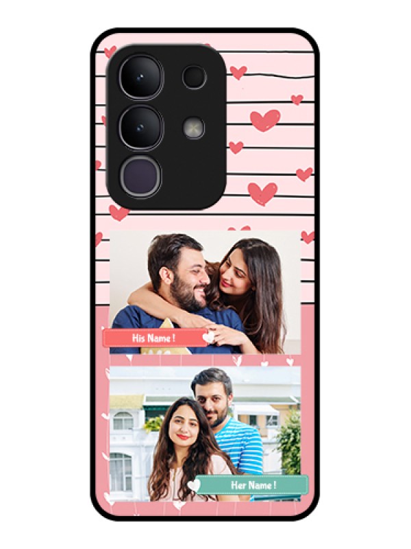 Custom Vivo T4x 5G Custom Metal Phone Case - Photo With Heart Design