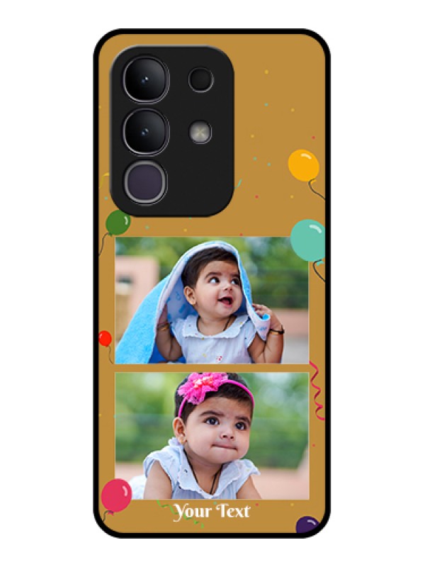 Custom Vivo T4x 5G Custom Metal Phone Case - Image Holder With Birthday Celebrations Design
