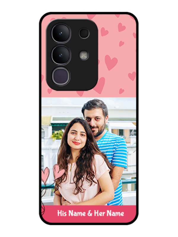 Custom Vivo T4x 5G Custom Metal Phone CaseRed Pattern Case Design