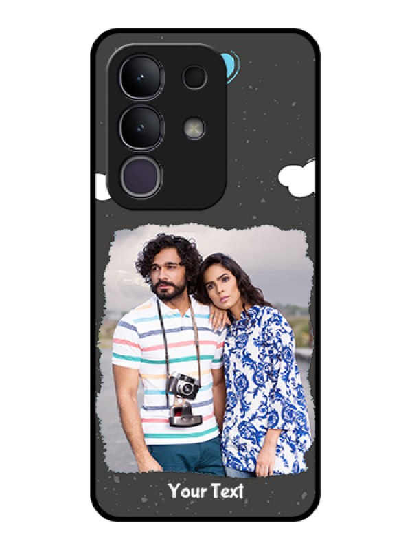 Custom Vivo T4x 5G Custom Metal Phone CasePurple Floral Design