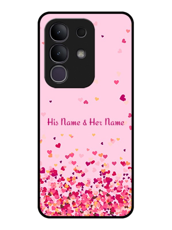 Custom Vivo T4x 5G Custom Metal Phone CaseHanging Heart Design