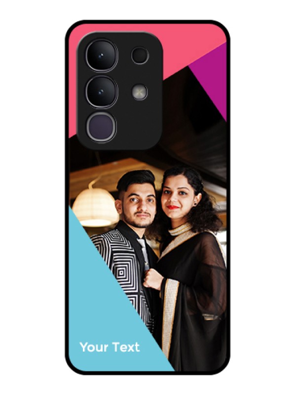 Custom Vivo T4x 5G Custom Metal Phone CaseBlue Color Design