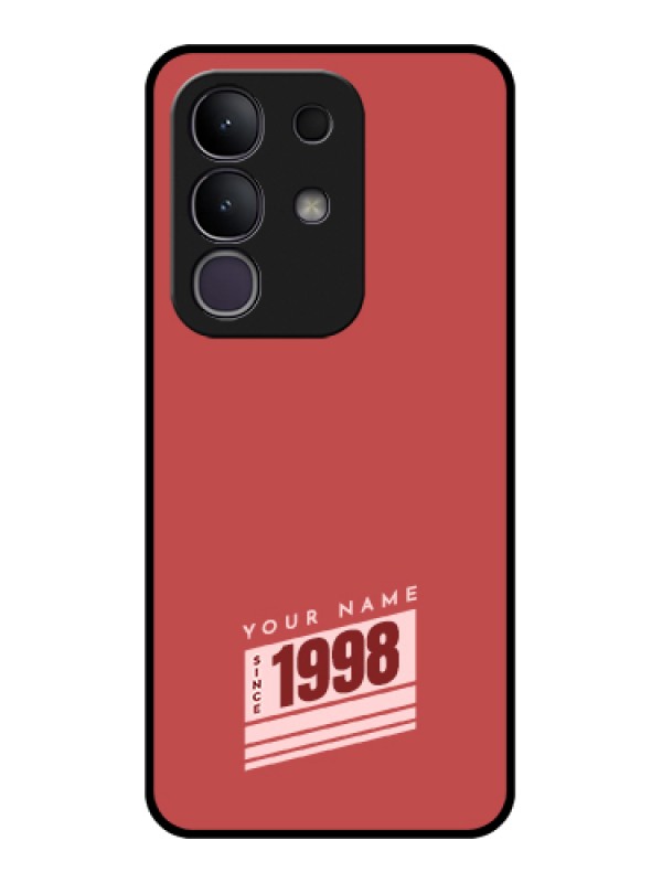 Custom Vivo T4x 5G Custom Metal Phone CaseWith Birthday Line Art Design