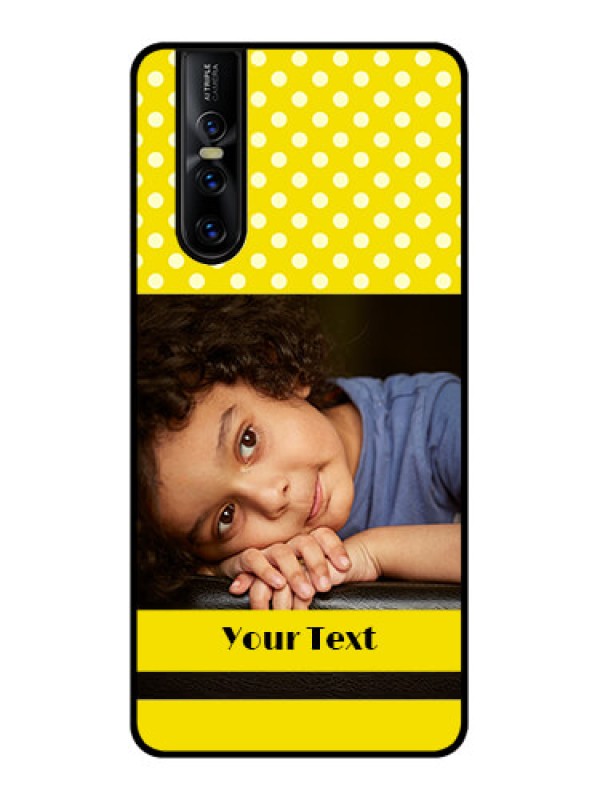 Custom Vivo V15 Pro Custom Metal Phone CaseBright Yellow Case Design