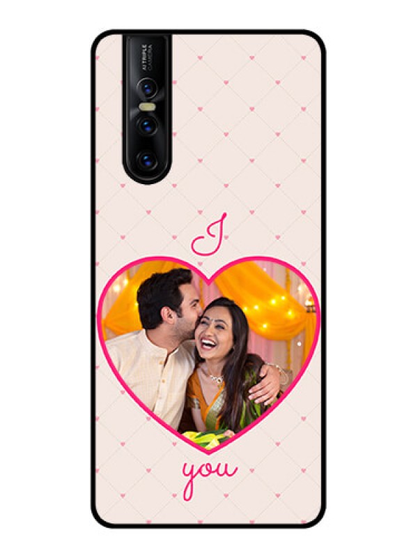 Custom Vivo V15 Pro Custom Metal Phone CaseHeart Shape Design
