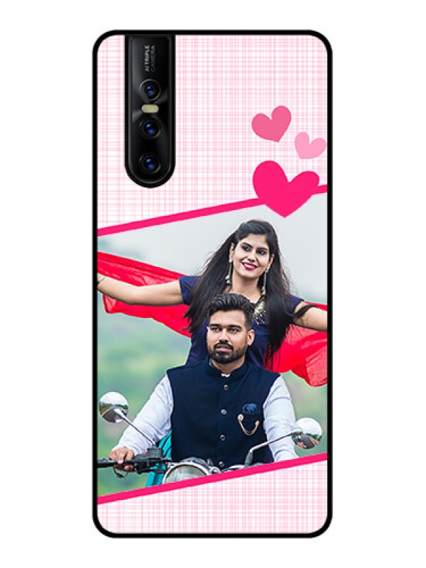 Custom Vivo V15 Pro Custom Metal Phone CaseLove Shape Heart Design